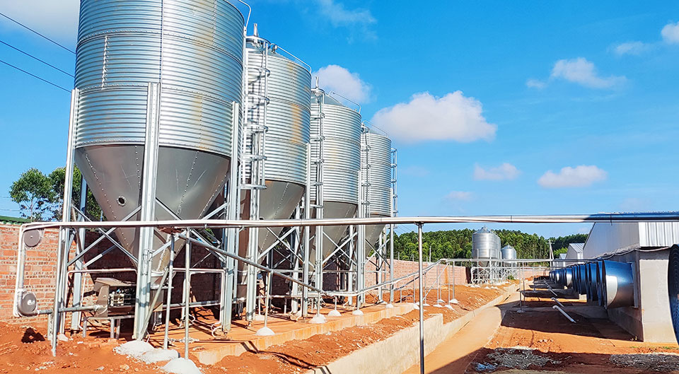 Application example of the silos